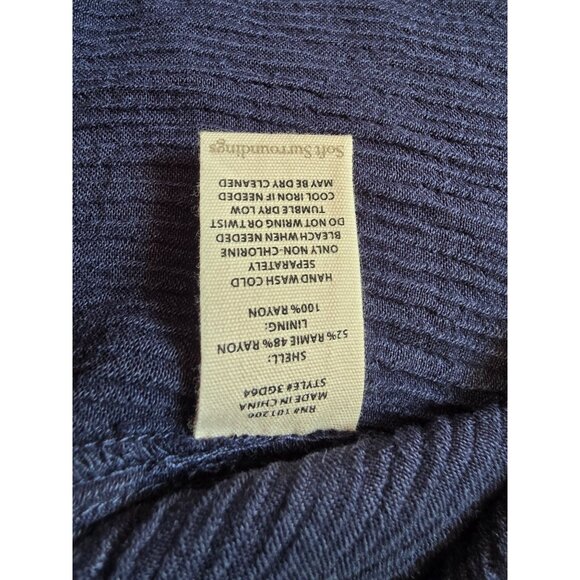 Soft Surroundings Womens Sleeveless Top Navy Size XS - Picture 6 of 8